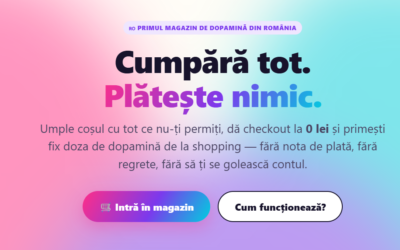 A apărut primul magazin online din România unde totul e gratis — pentru că nimic nu se livrează